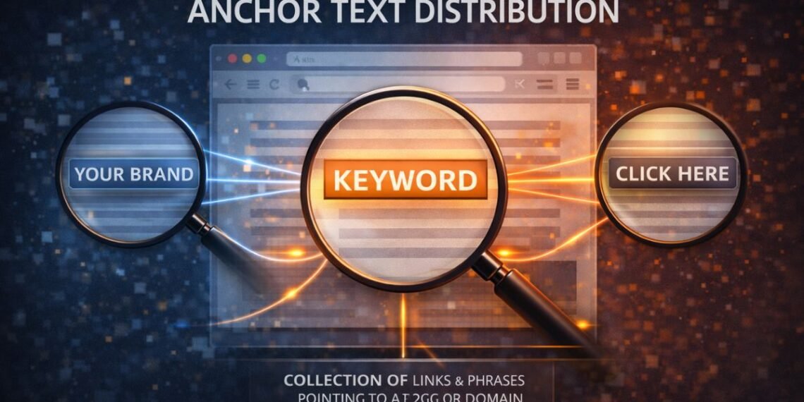 What is anchor text distribution