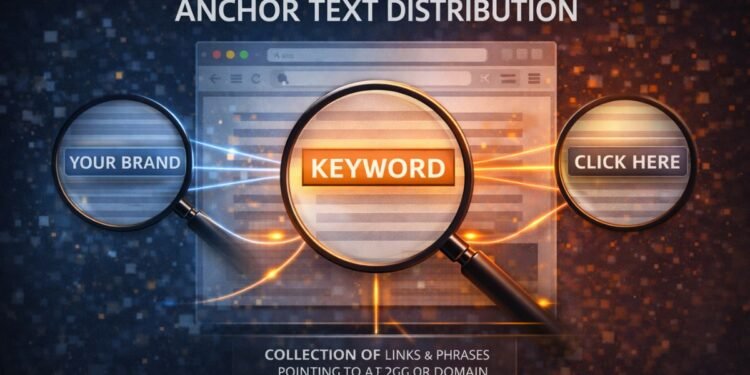 What is anchor text distribution