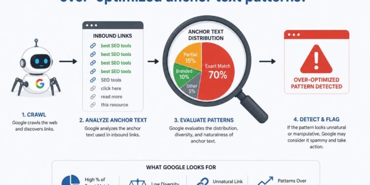 Google detect over-optimized anchor text patterns
