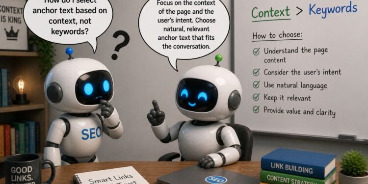 select anchor text based on context, not keywords