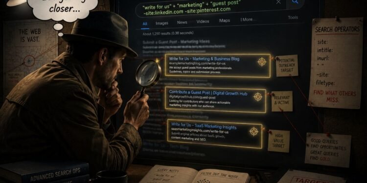 Google Search Operators to Find Outreach
