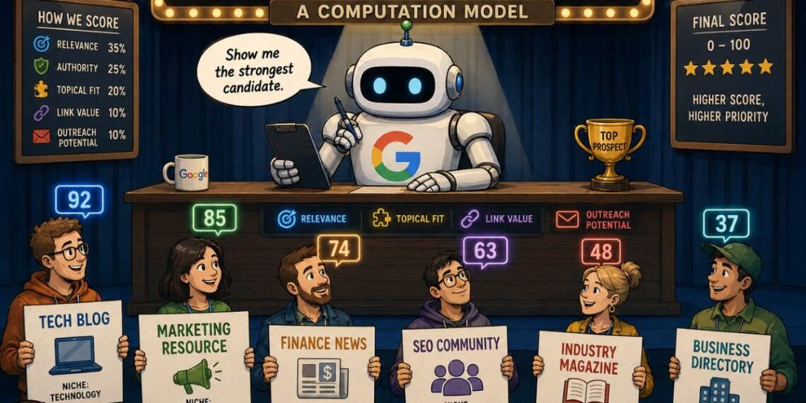 Prospect Scoring Framework for Link Building Campaigns: A Computation Model