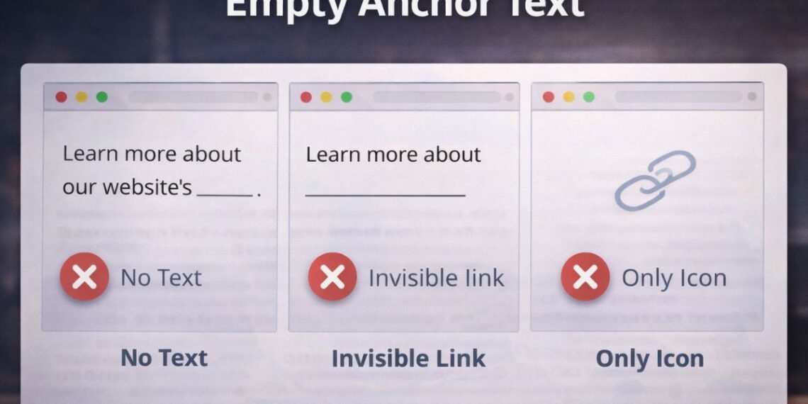 Empty Anchor Text
