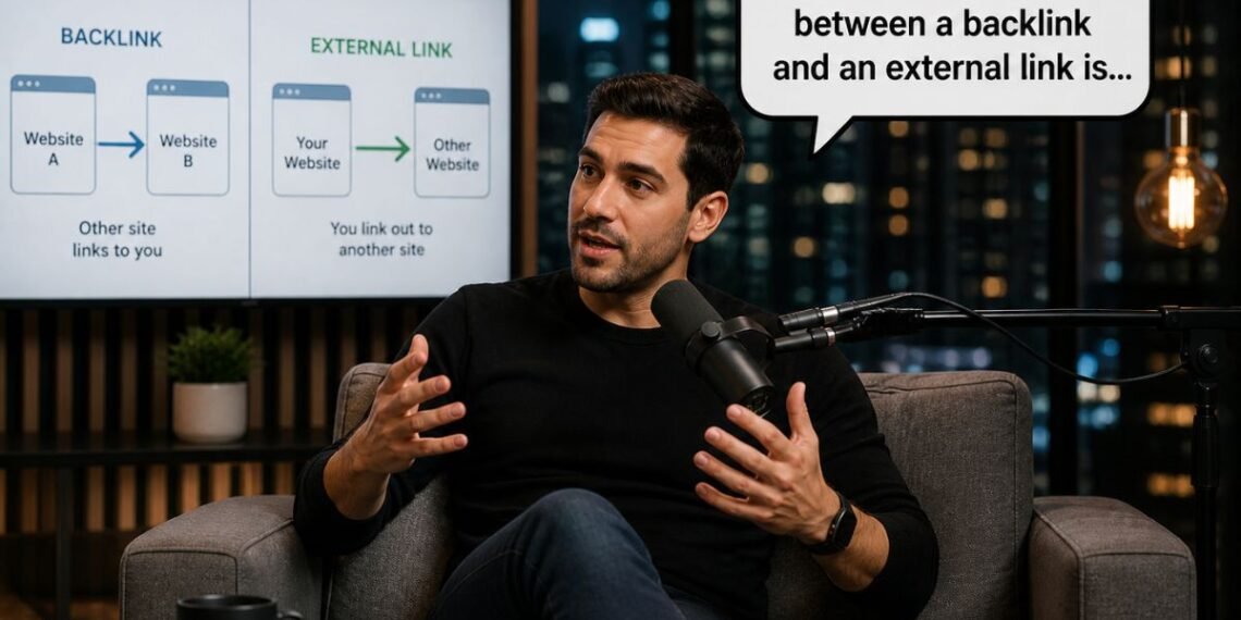 the difference between a backlink and an external link