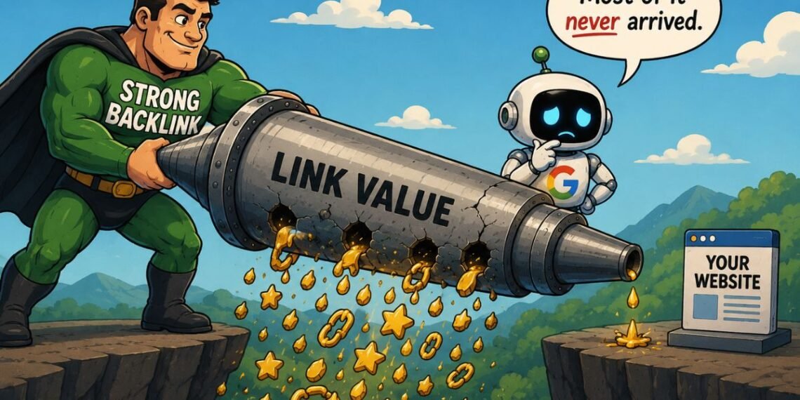 Strong Backlinks May Fail to Pass Much Value